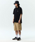 Jamie West Nylon Stretch Cargo Shorts - Beige