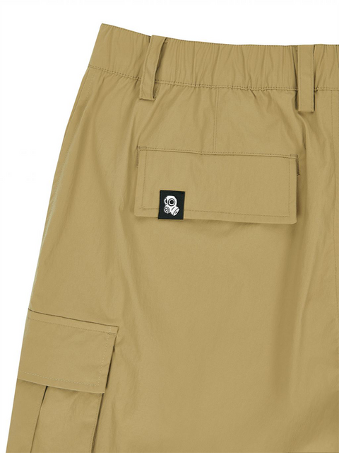 Jamie West Nylon Stretch Cargo Shorts - Beige