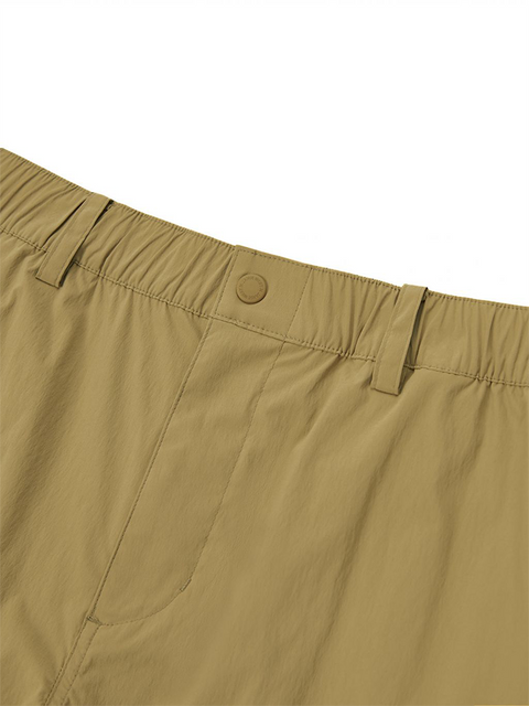 Jamie West Nylon Stretch Cargo Shorts - Beige