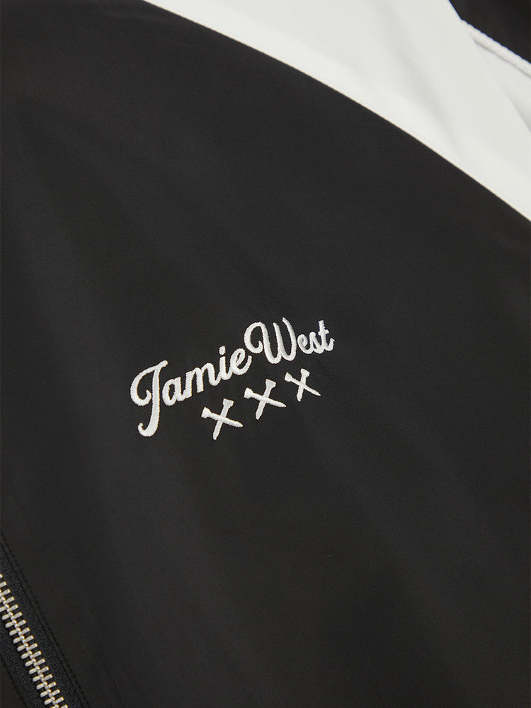 Jamie West Reversible Highneck Souvenir Jacket - Black