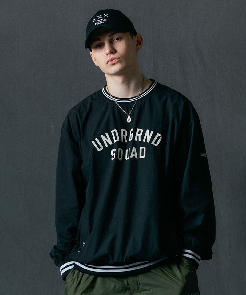 Jamie West US Roundneck Woven Pullover - Black