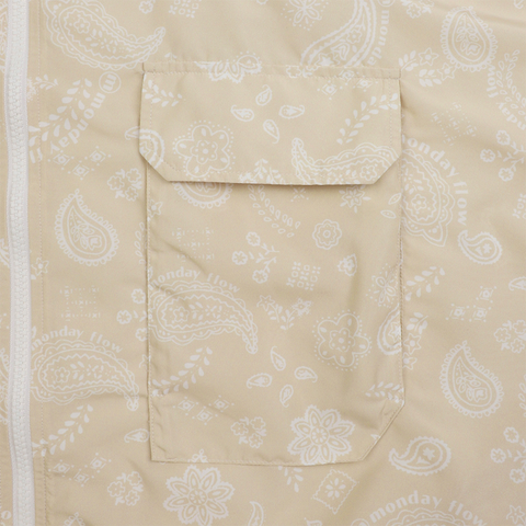 Monday Flow Paisley Windbreaker - Beige