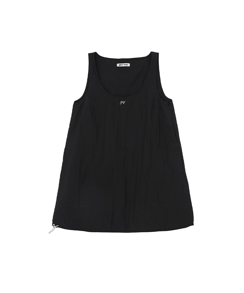 PIV'VEE String Mini Dress - Ebony Black