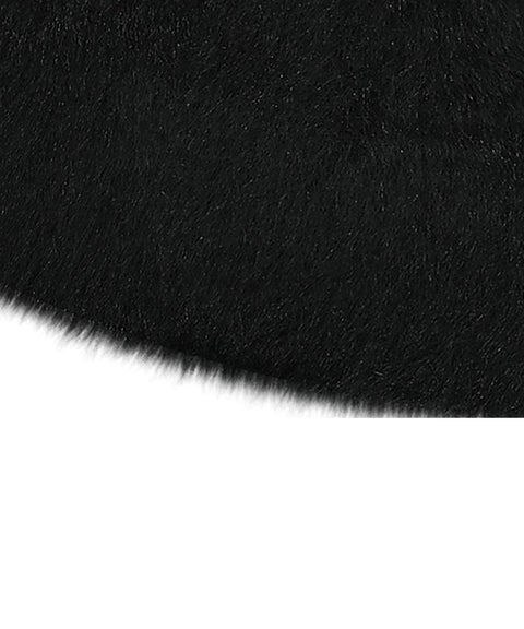 CHUCUCHU Angora Bucket Hat - Black