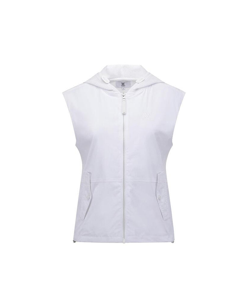 ANEW Golf Women's SM Hybrid Hoody Knit Vest - White