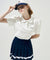KANDINI Polo Shirts With Puff Sleeve / Short - White