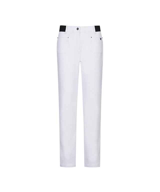 ANEW Golf: Women Thin Fleece Basic L/PT - Off White