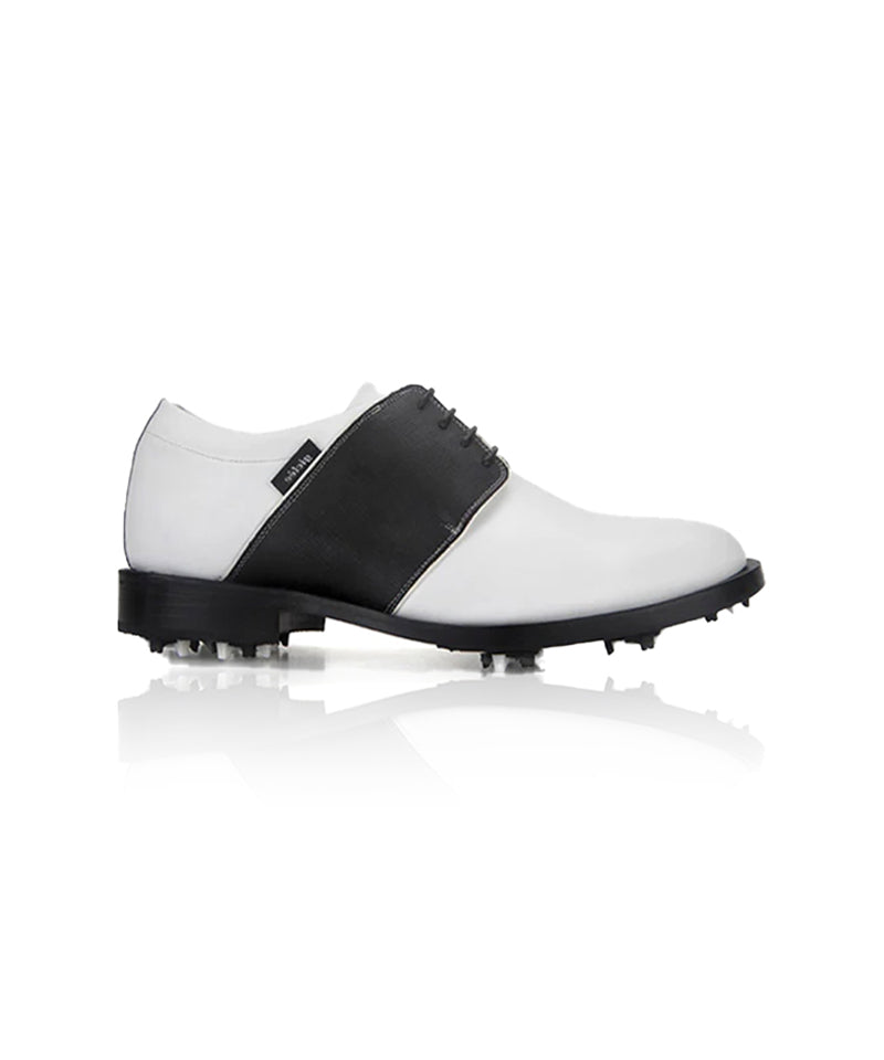 Giclee Men's Tour Player Premium Leather Golf Shoes - Black