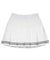 CHUCUCHU Logo Tape Pleated Skirt - White