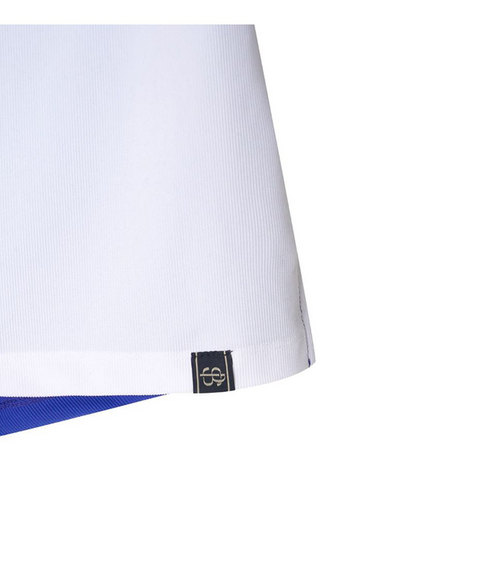 POSHERD Color Block Cool Shirring Sleeveless - Blue