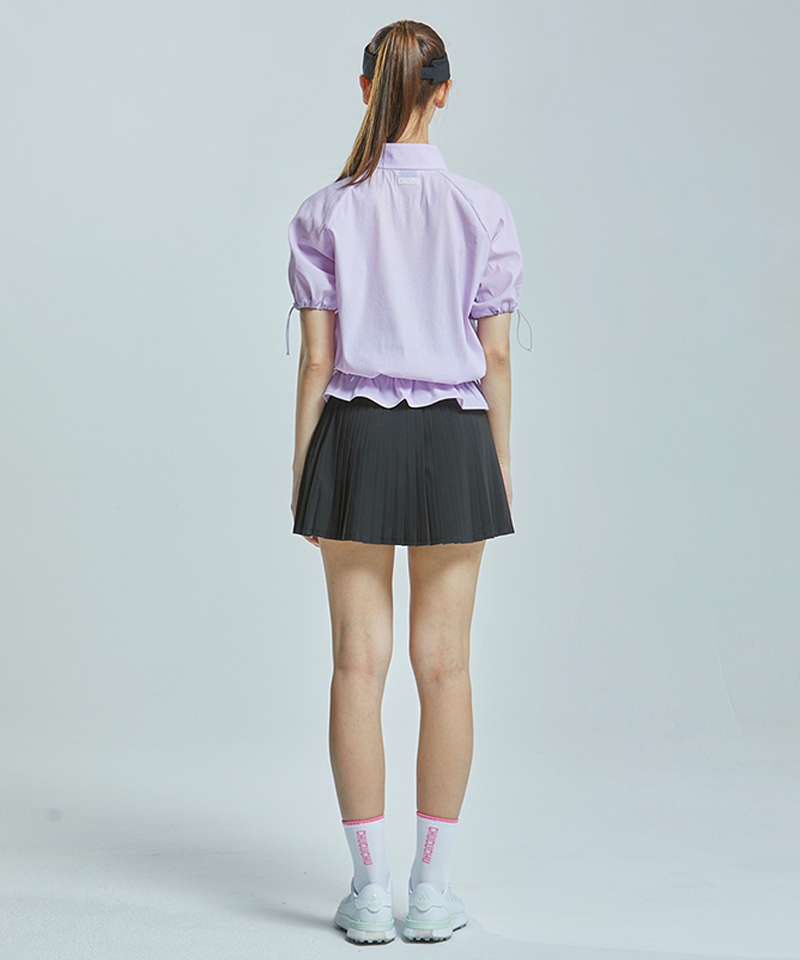 CHUCUCHU Slit Back Pleated Skirt - 3 Colors