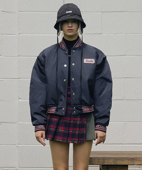 KANDINI Detachable Padded Jumper - Navy
