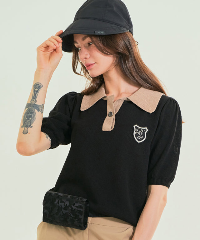BENECIA 12 Big Collar One Button - Black
