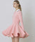 KANDINI Zip-Up Flared Dress - Pink