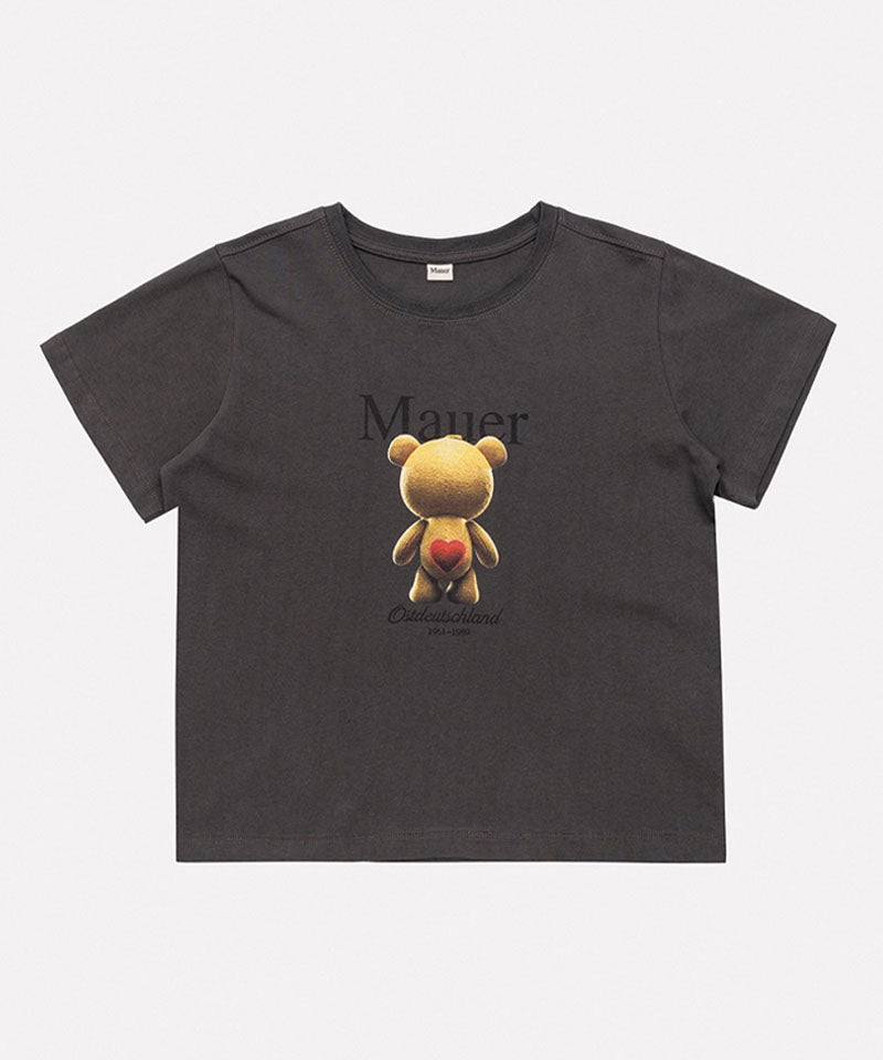 MAUER Ber-Bear Graphic Crop Tee - 4 Colors