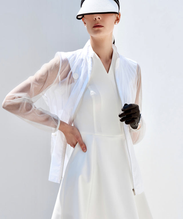 Anell Golf Airy Mesh Cool Jumper - White