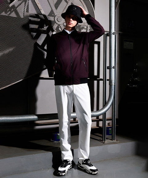 Men's FA Signature MA-1 Jacket - Burgundy