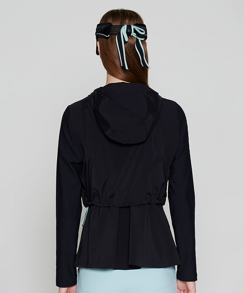 Women's FA Mid Legth Hooded Jacket - Black