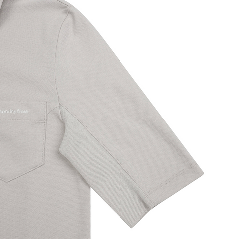 Monday Flow Classic Half Sleeve Top - Light Beige