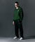 Jamie West Collar Patch Half Zip-up Sweatshirts - Green