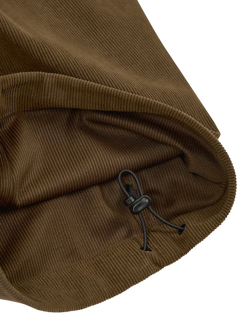 Jamie West Corduroy Three Tuck Wide Pants - Brown