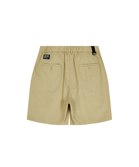 Jamie West Onetuck Wide Set-up Shorts - Beige