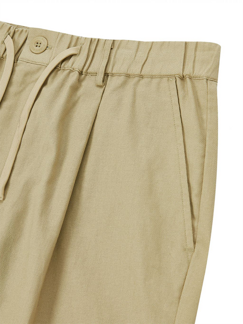 Jamie West Onetuck Wide Set-up Shorts - Beige