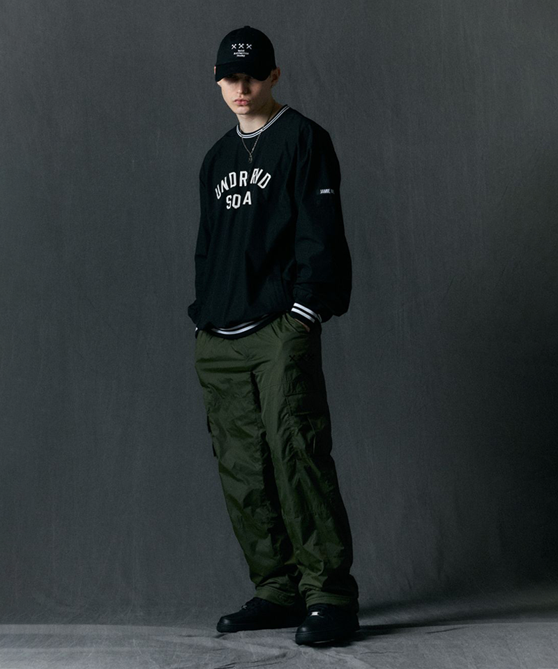 Jamie West US Roundneck Woven Pullover - Black