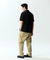 Jamie West Woven Combined Point P-Shirts - Black
