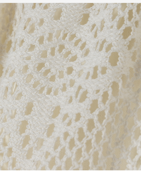 OBER Golf Lace Short Sleeve Set - Ivory