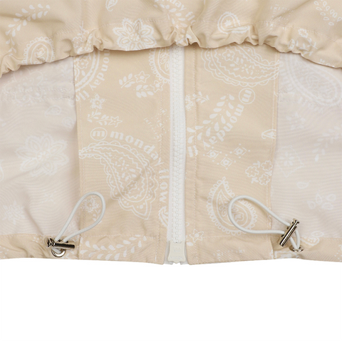 Monday Flow Paisley Windbreaker - Beige