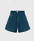 KANDINI A-line Corduroy Short Pants - Blue
