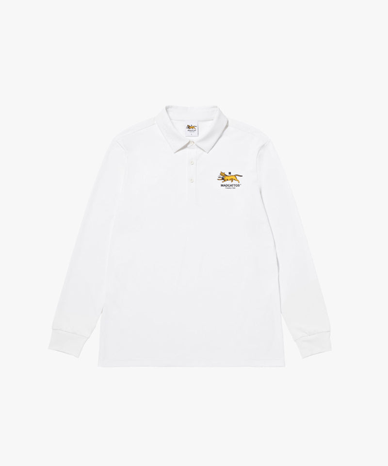 MCC Men's Stretch L/S Polo Shirt - Ivory