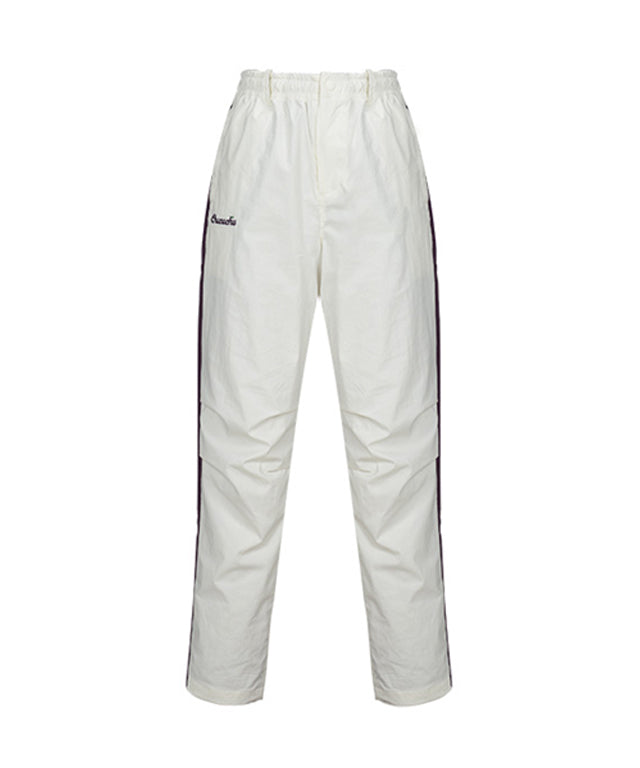 CHUCUCHU Women's Color Point Pants - White