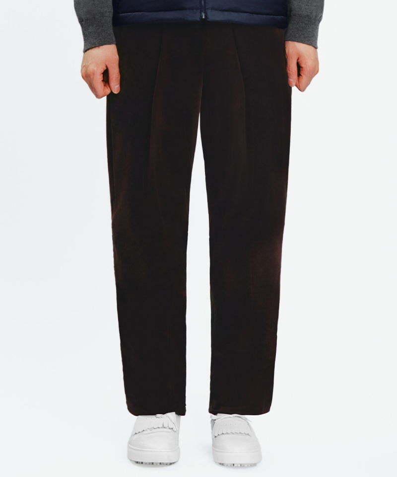 MCC Corduroy One-Tuck Pants - Brown