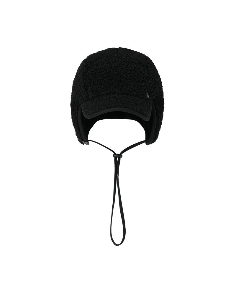 POSHERD Fleece Earflap Cap - Black