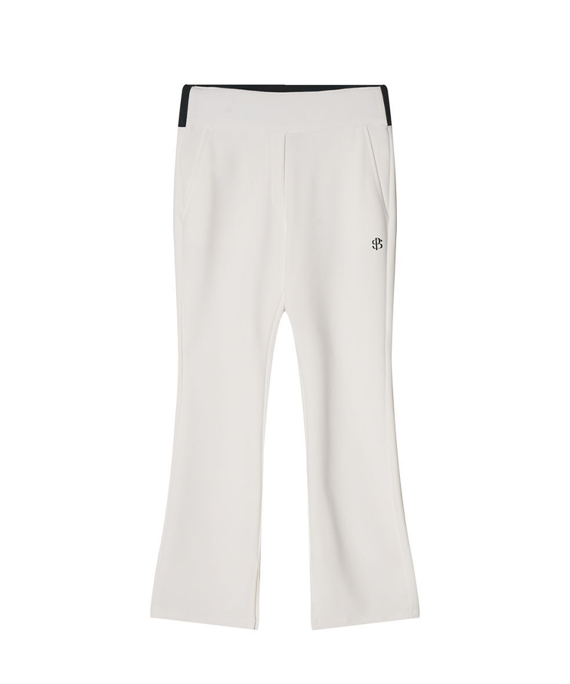 POSHERD High Stretch Magic Banding Bootcut Pants - Off White