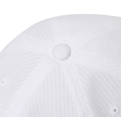 Monday Flow Seersucker Cotton Ball Cap - White