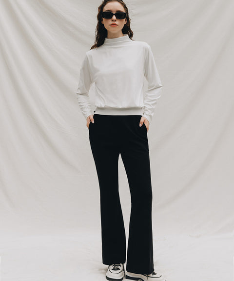 OBER Golf Functional Stretch Half-Neck Top - White