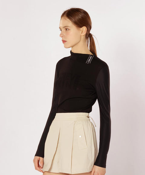 CREVE NINE: Pocket Point Banding Skirt - Cream