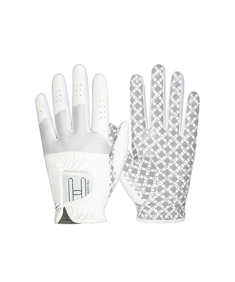 HENZZLE Golf Women's Handle Golf Gloves(Both) - White