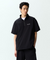 Jamie West Half Zip-up Ventilation Stand Collar P-Shirts - Black