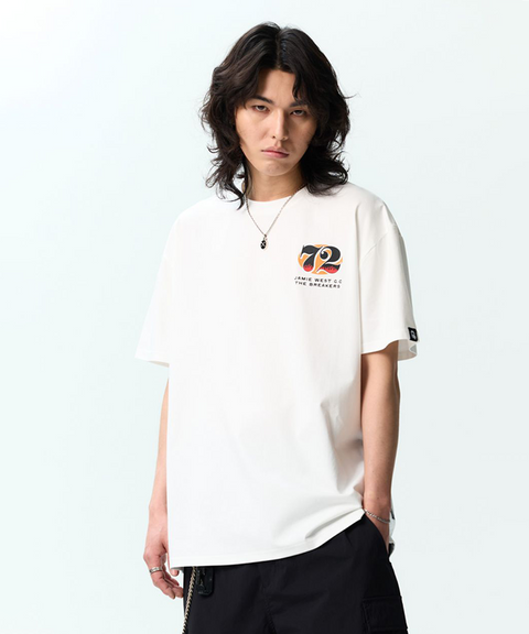 Jamie West NO.72 P-Shirts - White