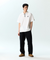 Jamie West Nylon Half Zip-up Ventilation P-Shirts - White