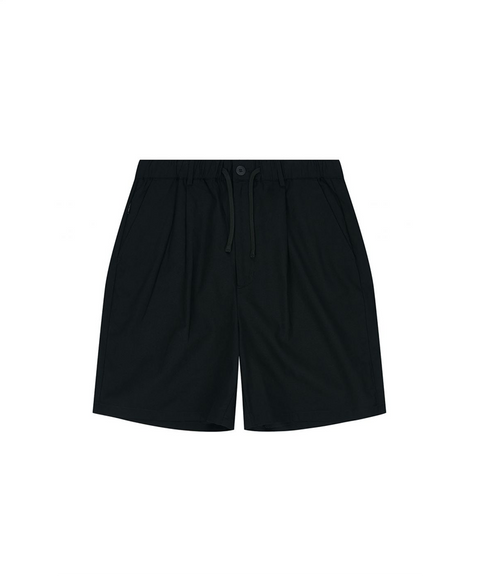 Jamie West Onetuck Wide Set-up Shorts - Black