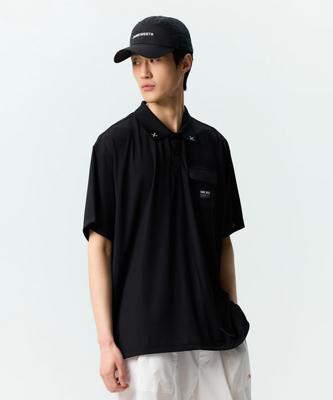 Jamie West Performance Pocket P-Shirts- Black