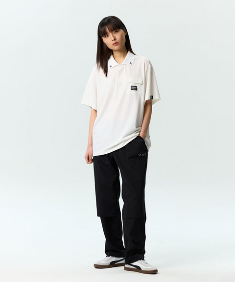 Jamie West Performance Pocket P-Shirts- White