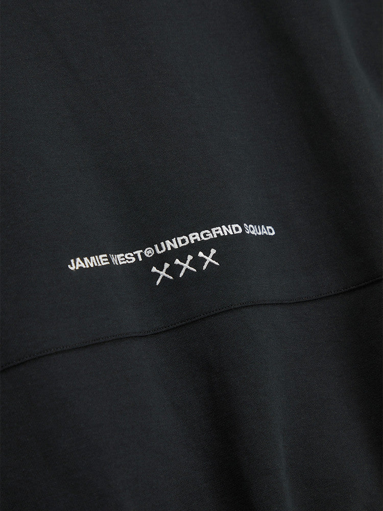 Jamie West Reversible Highneck Souvenir Jacket - Black