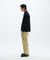 Jamie West Woven Pocket Point Collar T-Shirts - Black