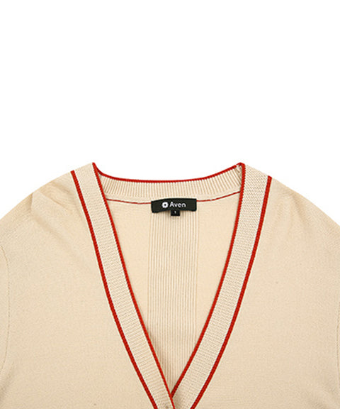 AVEN Classic Field Cardigan - Beige
